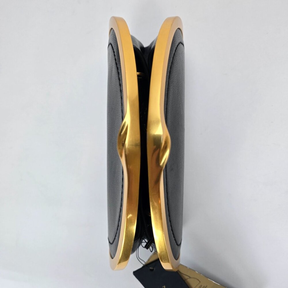 Donna Karan Lawrence Chain Clutch - Black/Gold - Picture 7 of 8